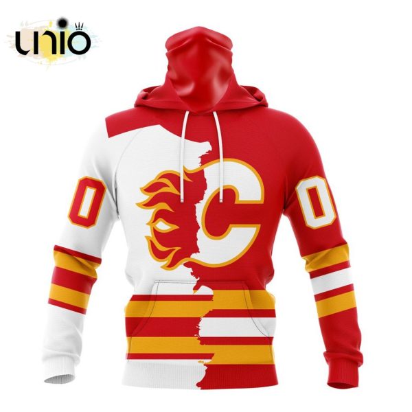 NHL Calgary Flames Personalize 2024 Home Mix Away Kits Hoodie 3D