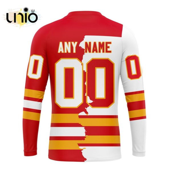 NHL Calgary Flames Personalize 2024 Home Mix Away Kits Hoodie 3D