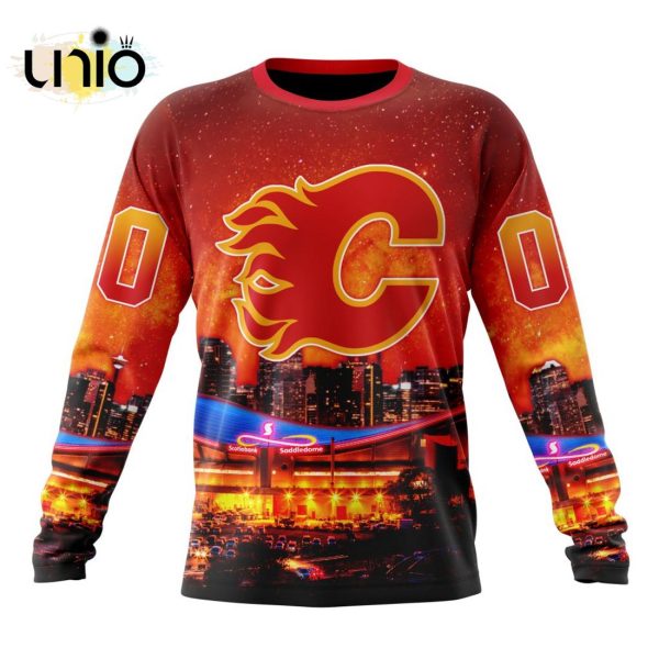 NHL Calgary Flames Special Design With Scotiabank Saddledome Hoodie 3D