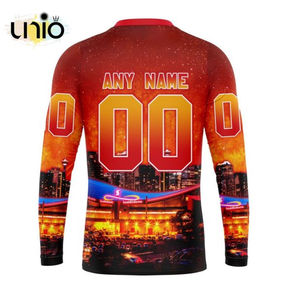 NHL Calgary Flames Special Design With Scotiabank Saddledome Hoodie 3D