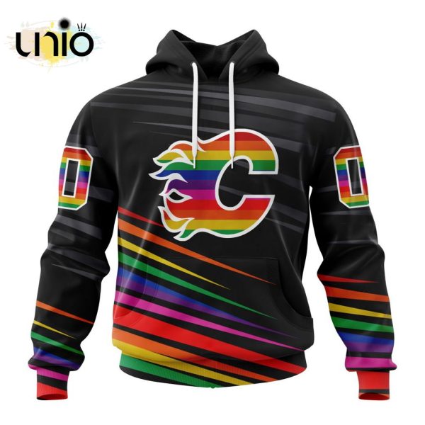 NHL Calgary Flames Special Pride Design Hockey Is For Everyone Hoodie 3D