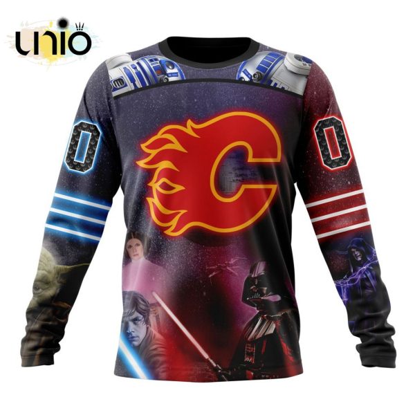 NHL Calgary Flames Special Star Wars Design Hoodie 3D