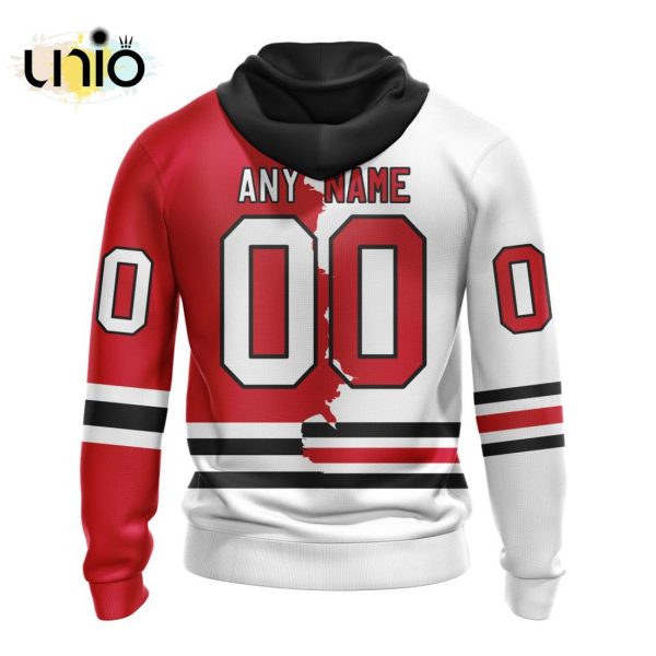 NHL Chicago Blackhawks Personalize 2024 Home Mix Away Kits Hoodie 3D