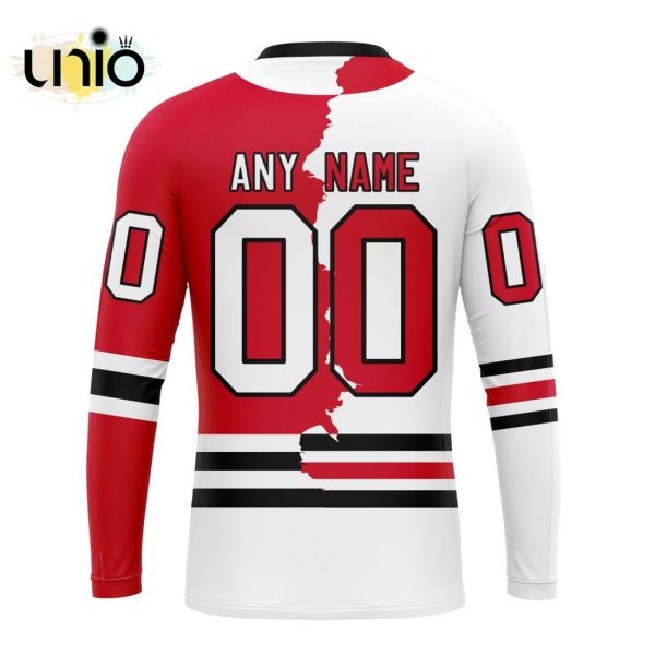 NHL Chicago Blackhawks Personalize 2024 Home Mix Away Kits Hoodie 3D