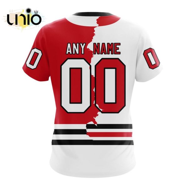 NHL Chicago Blackhawks Personalize 2024 Home Mix Away Kits Hoodie 3D