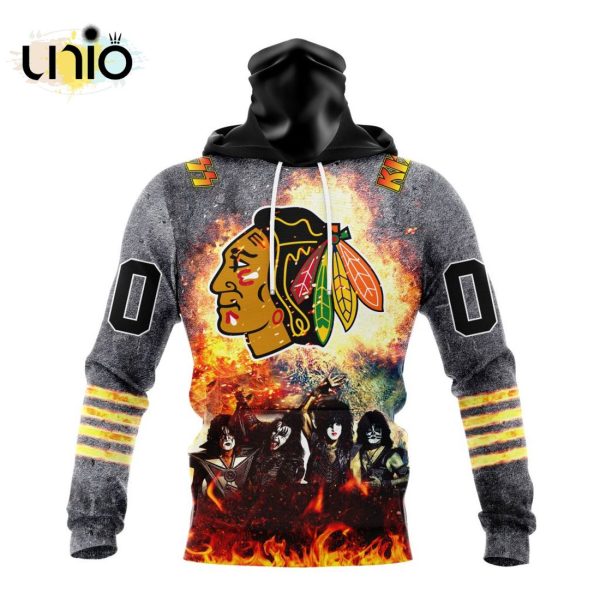 NHL Chicago Blackhawks Special Mix KISS Band Design Hoodie 3D