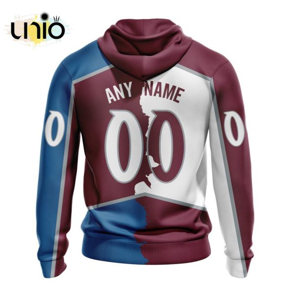 NHL Colorado Avalanche Personalize 2024 Home Mix Away Kits Hoodie 3D