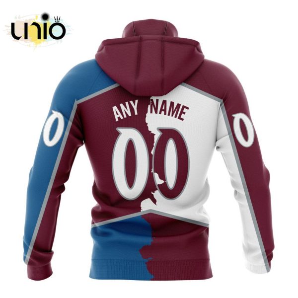 NHL Colorado Avalanche Personalize 2024 Home Mix Away Kits Hoodie 3D