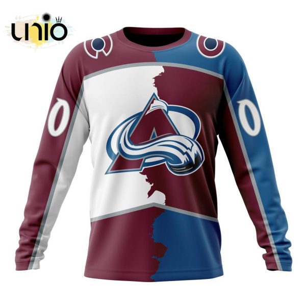 NHL Colorado Avalanche Personalize 2024 Home Mix Away Kits Hoodie 3D