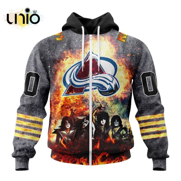 NHL Colorado Avalanche Special Mix KISS Band Design Hoodie 3D