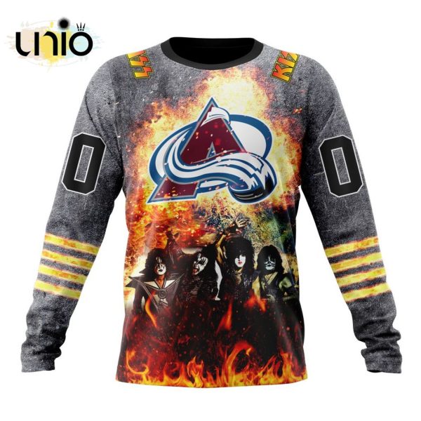 NHL Colorado Avalanche Special Mix KISS Band Design Hoodie 3D