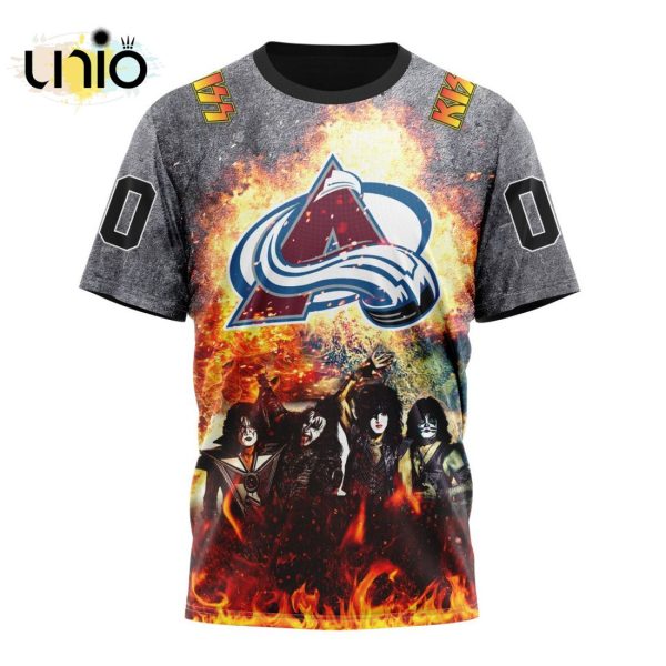 NHL Colorado Avalanche Special Mix KISS Band Design Hoodie 3D