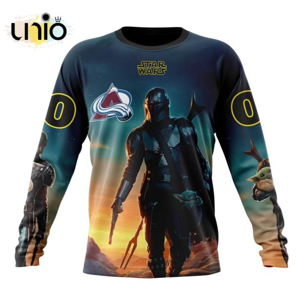 NHL Colorado Avalanche Special Star Wars The Mandalorian Design Hoodie 3D