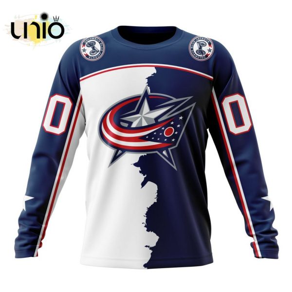 NHL Columbus Blue Jackets Personalize 2024 Home Mix Away Kits Hoodie 3D