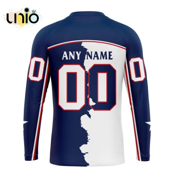 NHL Columbus Blue Jackets Personalize 2024 Home Mix Away Kits Hoodie 3D