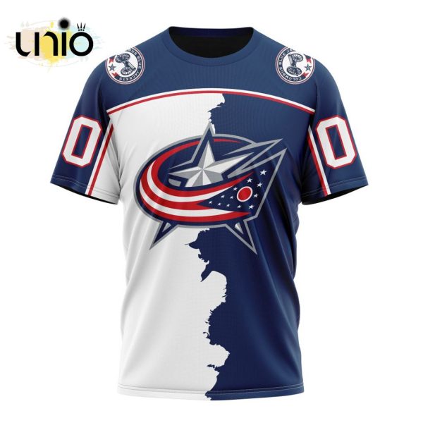 NHL Columbus Blue Jackets Personalize 2024 Home Mix Away Kits Hoodie 3D