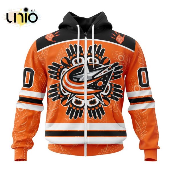 NHL Columbus Blue Jackets Special National Day For Truth And Reconciliation Design Hoodie 3D