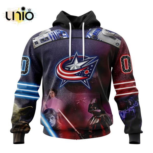 NHL Columbus Blue Jackets Special Star Wars Design Hoodie 3D