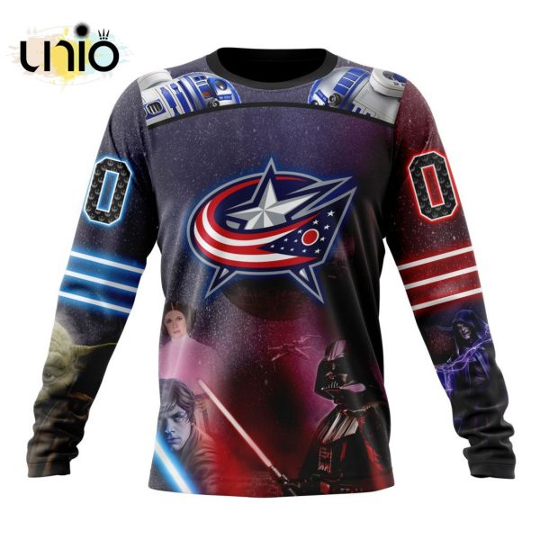 NHL Columbus Blue Jackets Special Star Wars Design Hoodie 3D