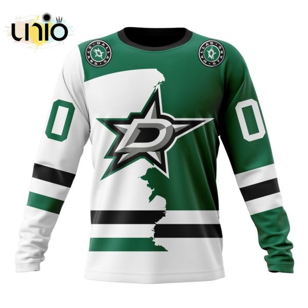 NHL Dallas Stars Personalize 2024 Home Mix Away Kits Hoodie 3D