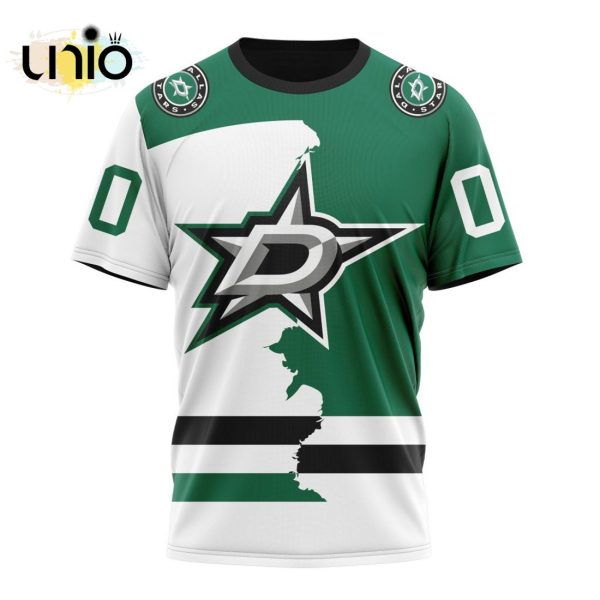 NHL Dallas Stars Personalize 2024 Home Mix Away Kits Hoodie 3D