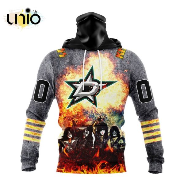 NHL Dallas Stars Special Mix KISS Band Design Hoodie 3D