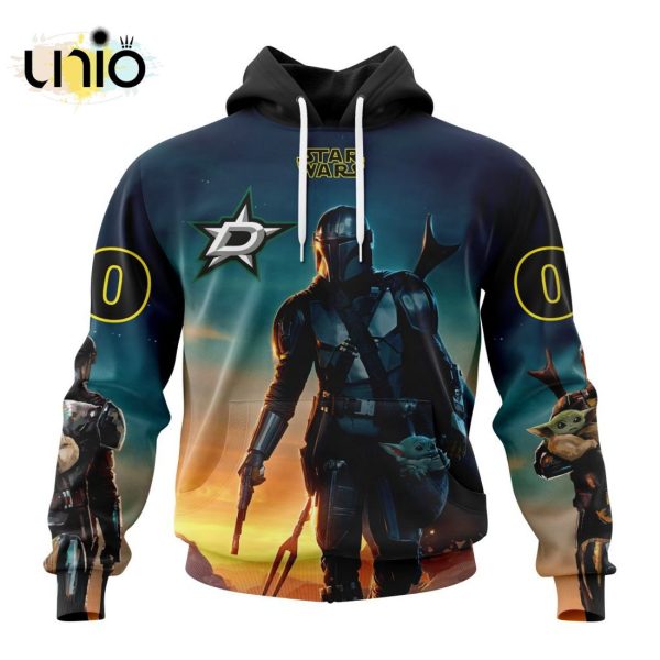 NHL Dallas Stars Special Star Wars The Mandalorian Design Hoodie 3D