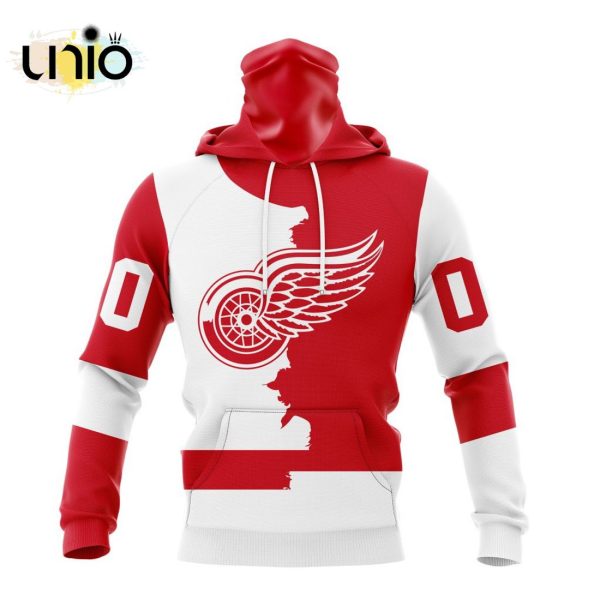 NHL Detroit Red Wings Personalize 2024 Home Mix Away Kits Hoodie 3D