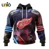 NHL Detroit Red Wings Special Star Wars The Mandalorian Design Hoodie 3D