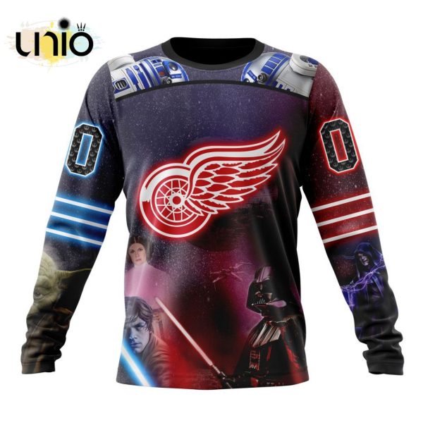 NHL Detroit Red Wings Special Star Wars Design Hoodie 3D