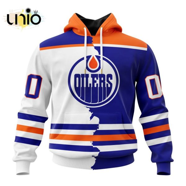 NHL Edmonton Oilers Personalize 2024 Home Mix Away Kits Hoodie 3D