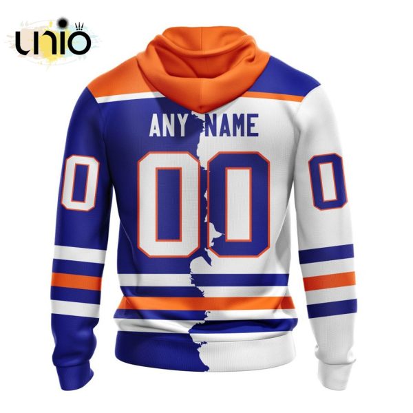 NHL Edmonton Oilers Personalize 2024 Home Mix Away Kits Hoodie 3D