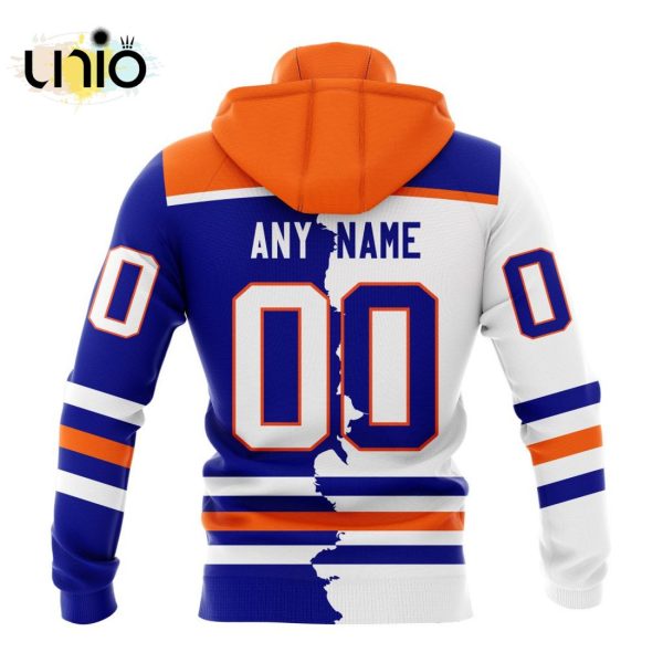 NHL Edmonton Oilers Personalize 2024 Home Mix Away Kits Hoodie 3D