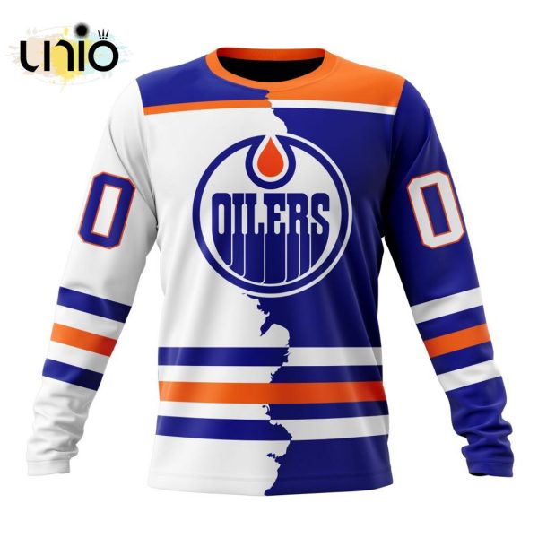 NHL Edmonton Oilers Personalize 2024 Home Mix Away Kits Hoodie 3D