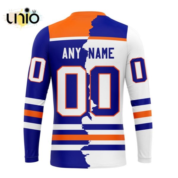 NHL Edmonton Oilers Personalize 2024 Home Mix Away Kits Hoodie 3D