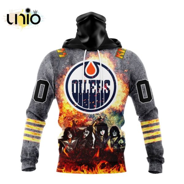 NHL Edmonton Oilers Special Mix KISS Band Design Hoodie 3D