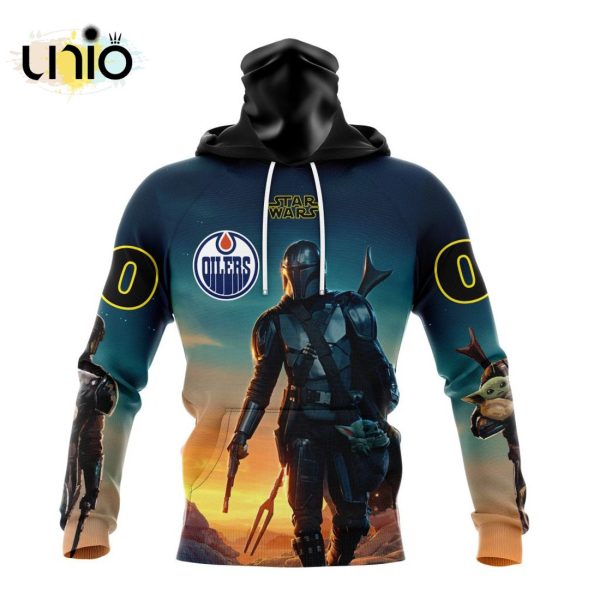 NHL Edmonton Oilers Special Star Wars The Mandalorian Design Hoodie 3D