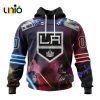 NHL Los Angeles Kings Special Star Wars The Mandalorian Design Hoodie 3D