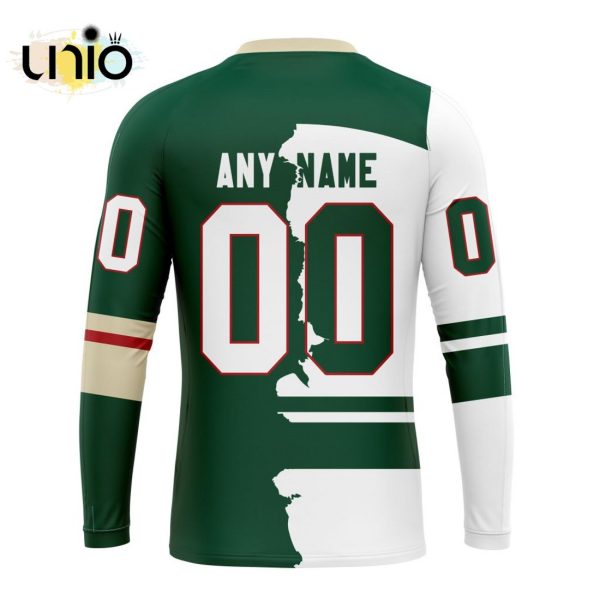 NHL Minnesota Wild Personalize 2024 Home Mix Away Kits Hoodie 3D