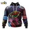 NHL Minnesota Wild Special Star Wars The Mandalorian Design Hoodie 3D