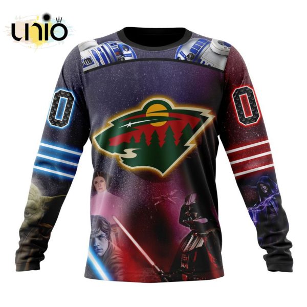 NHL Minnesota Wild Special Star Wars Design Hoodie 3D