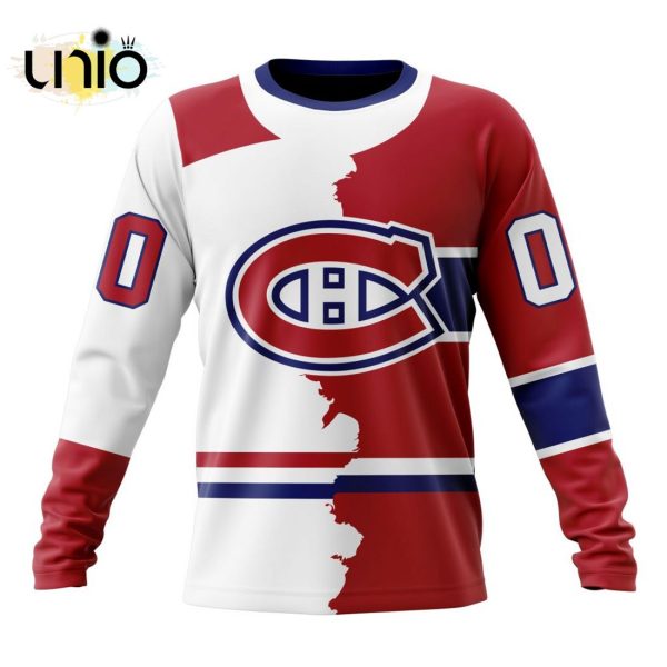 NHL Montreal Canadiens Personalize 2024 Home Mix Away Kits Hoodie 3D