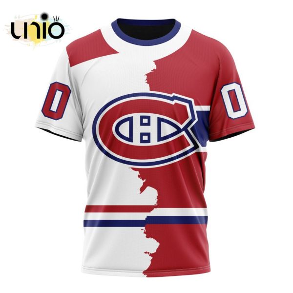 NHL Montreal Canadiens Personalize 2024 Home Mix Away Kits Hoodie 3D