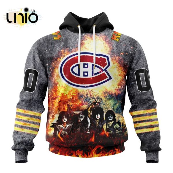 NHL Montreal Canadiens Special Mix KISS Band Design Hoodie 3D