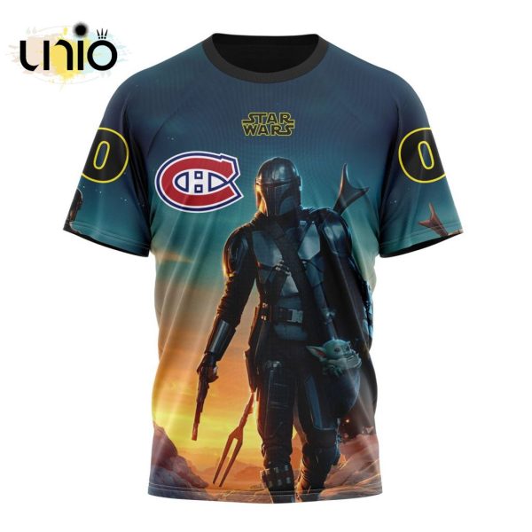 NHL Montreal Canadiens Special Star Wars The Mandalorian Design Hoodie 3D