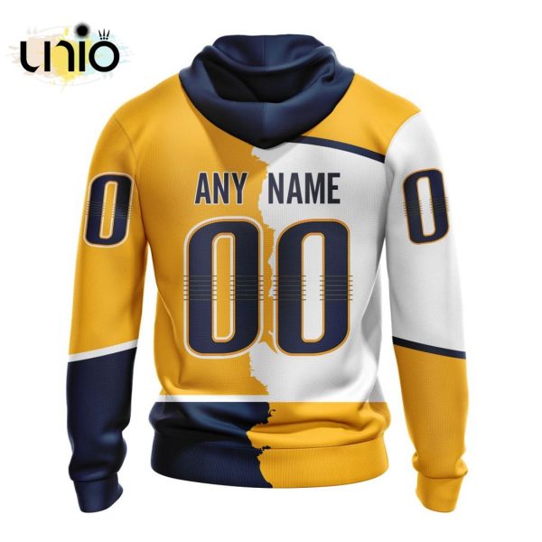 NHL Nashville Predators Personalize 2024 Home Mix Away Kits Hoodie 3D