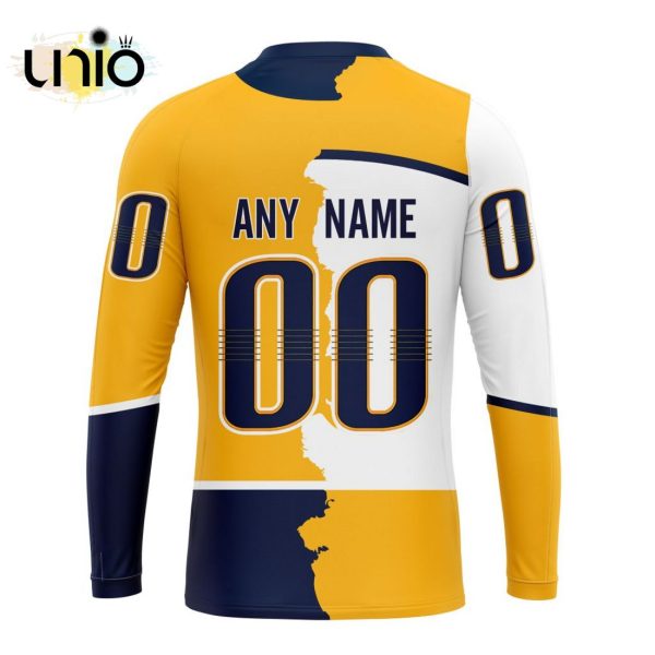 NHL Nashville Predators Personalize 2024 Home Mix Away Kits Hoodie 3D