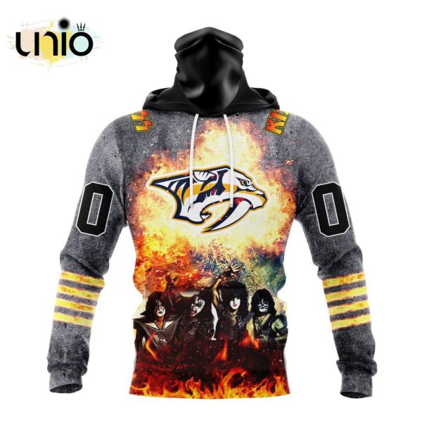 NHL Nashville Predators Special Mix KISS Band Design Hoodie 3D