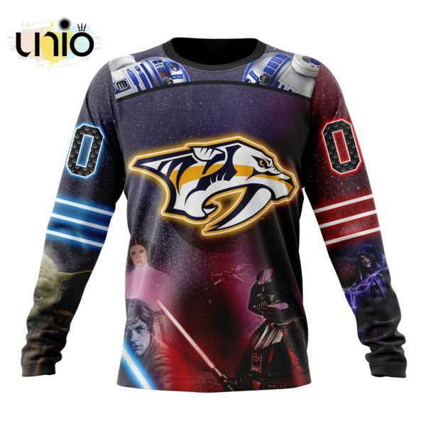 NHL Nashville Predators Special Star Wars Design Hoodie 3D