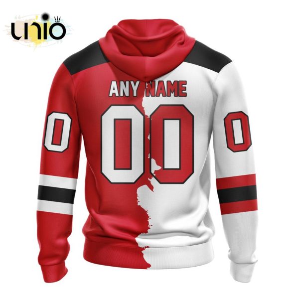 NHL New Jersey Devils Personalize 2024 Home Mix Away Kits Hoodie 3D